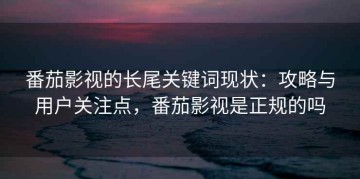 番茄影视的长尾关键词现状：攻略与用户关注点，番茄影视是正规的吗