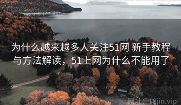 为什么越来越多人关注51网 新手教程与方法解读，51上网为什么不能用了