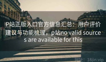 P站正版入口官方信息汇总：用户评价建议与功能梳理，p站no valid sources are available for this