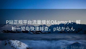 P站正规平台流量增长Q&A：解析一览与快速排查，p站からん