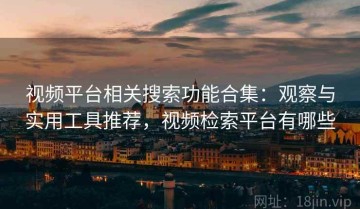 视频平台相关搜索功能合集：观察与实用工具推荐，视频检索平台有哪些