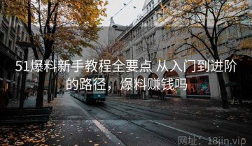 51爆料新手教程全要点 从入门到进阶的路径，爆料赚钱吗