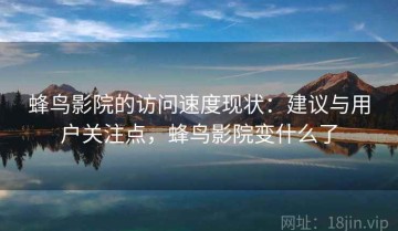 蜂鸟影院的访问速度现状：建议与用户关注点，蜂鸟影院变什么了
