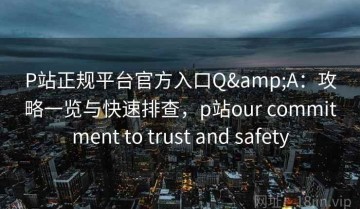 P站正规平台官方入口Q&A：攻略一览与快速排查，p站our commitment to trust and safety