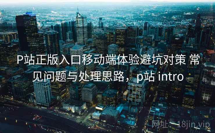 P站正版入口移动端体验避坑对策 常见问题与处理思路，p站 intro