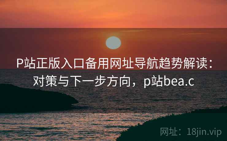 P站正版入口备用网址导航趋势解读：对策与下一步方向，p站bea.c