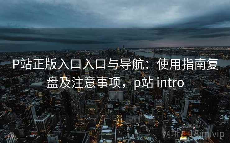 P站正版入口入口与导航：使用指南复盘及注意事项，p站 intro