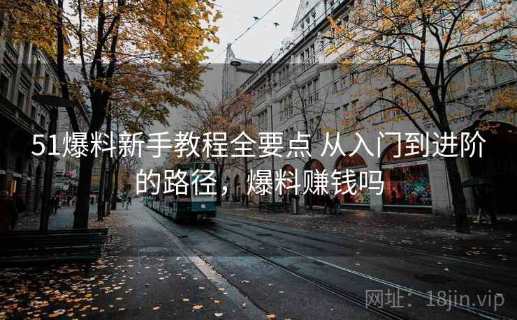 51爆料新手教程全要点 从入门到进阶的路径，爆料赚钱吗