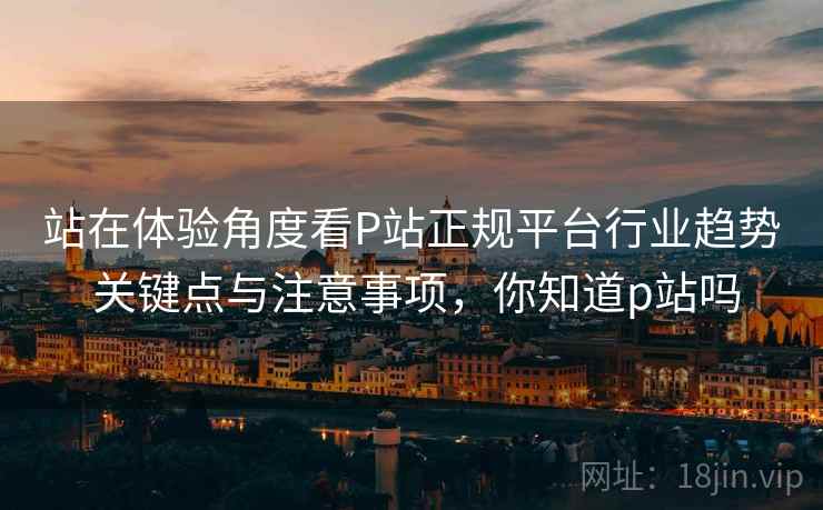 站在体验角度看P站正规平台行业趋势 关键点与注意事项，你知道p站吗