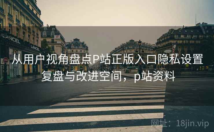 从用户视角盘点P站正版入口隐私设置 复盘与改进空间，p站资料