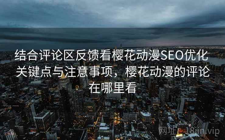 结合评论区反馈看樱花动漫SEO优化 关键点与注意事项，樱花动漫的评论在哪里看