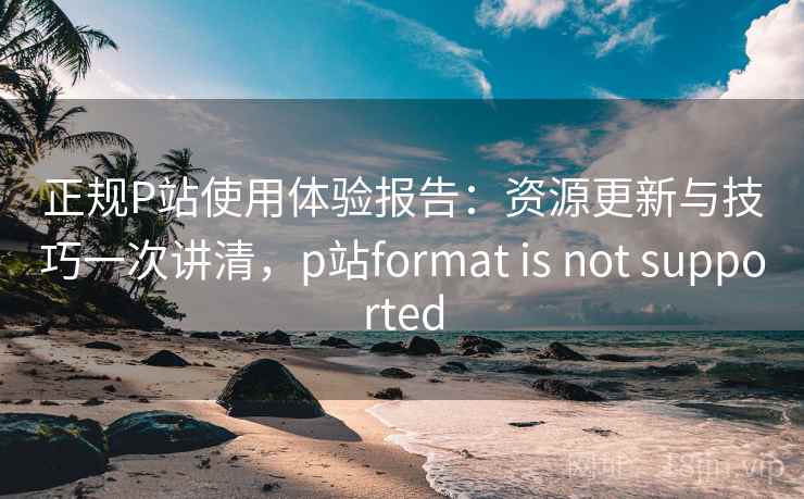 正规P站使用体验报告：资源更新与技巧一次讲清，p站format is not supported