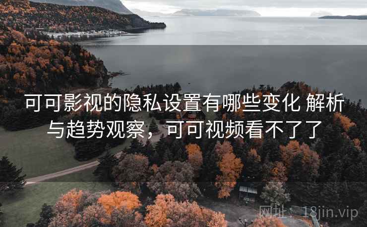 可可影视的隐私设置有哪些变化 解析与趋势观察，可可视频看不了了